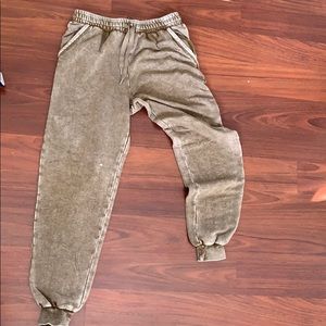 Olive green joggers